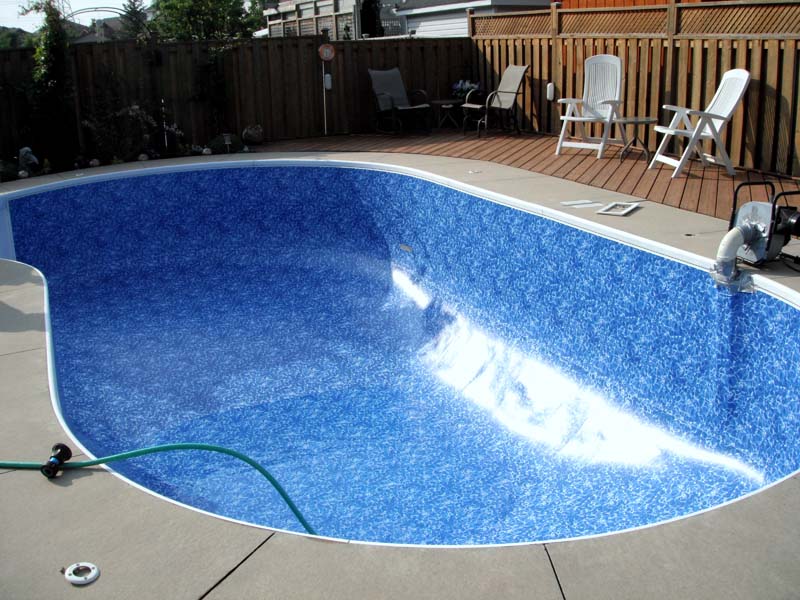 borderless vinyl pool liner